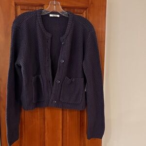 Splendid Navy Textured Cardigan